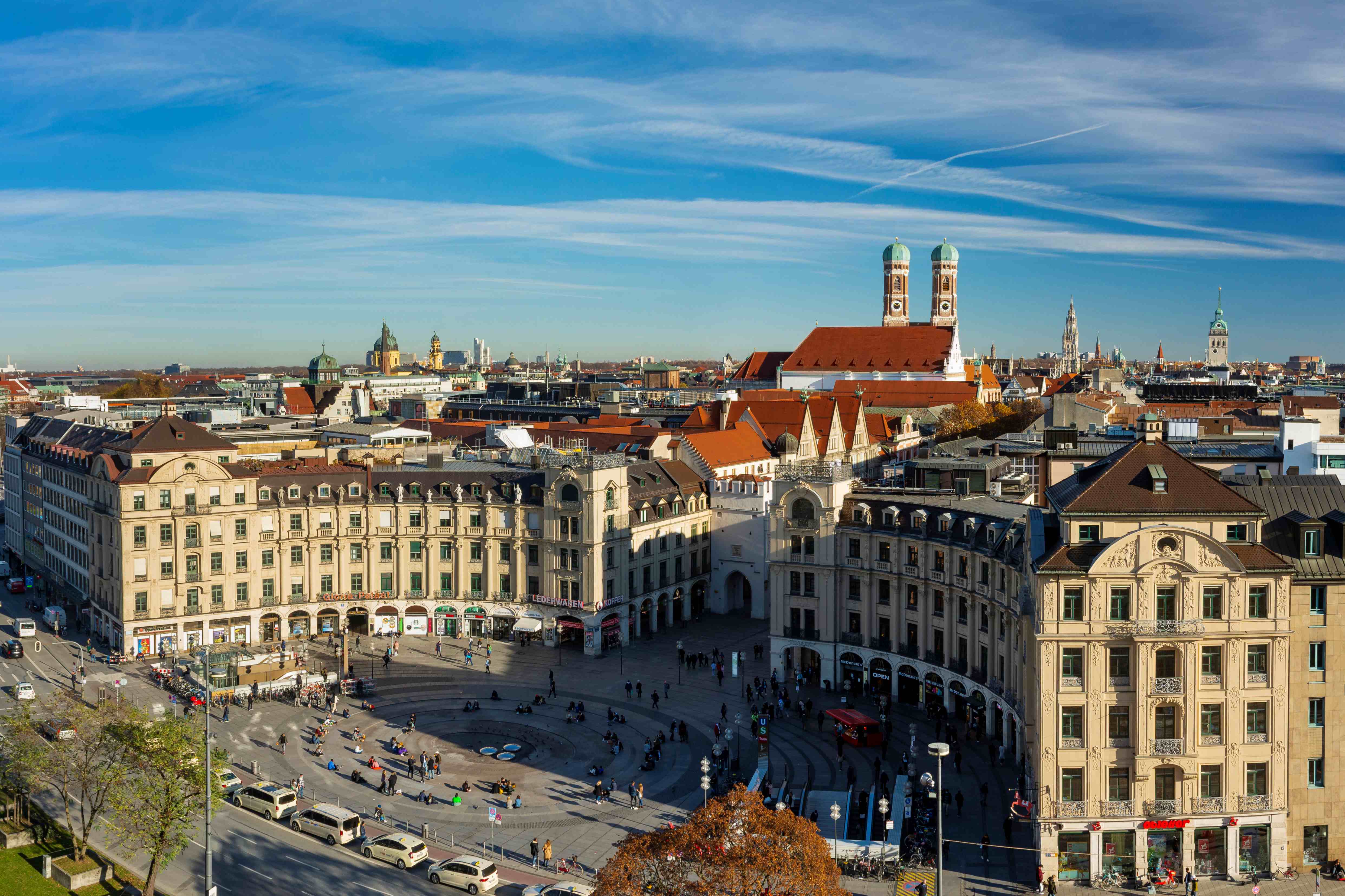 München Panorama Stachus München Tourismus Joerg Lutz